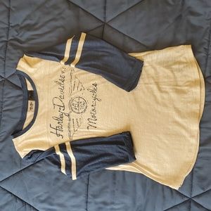 XS Harley Davidson half sleeve shirt